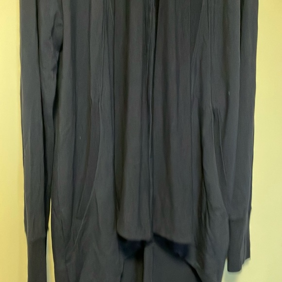 Quince Navy Open Front Cardigan - Picture 4 of 6